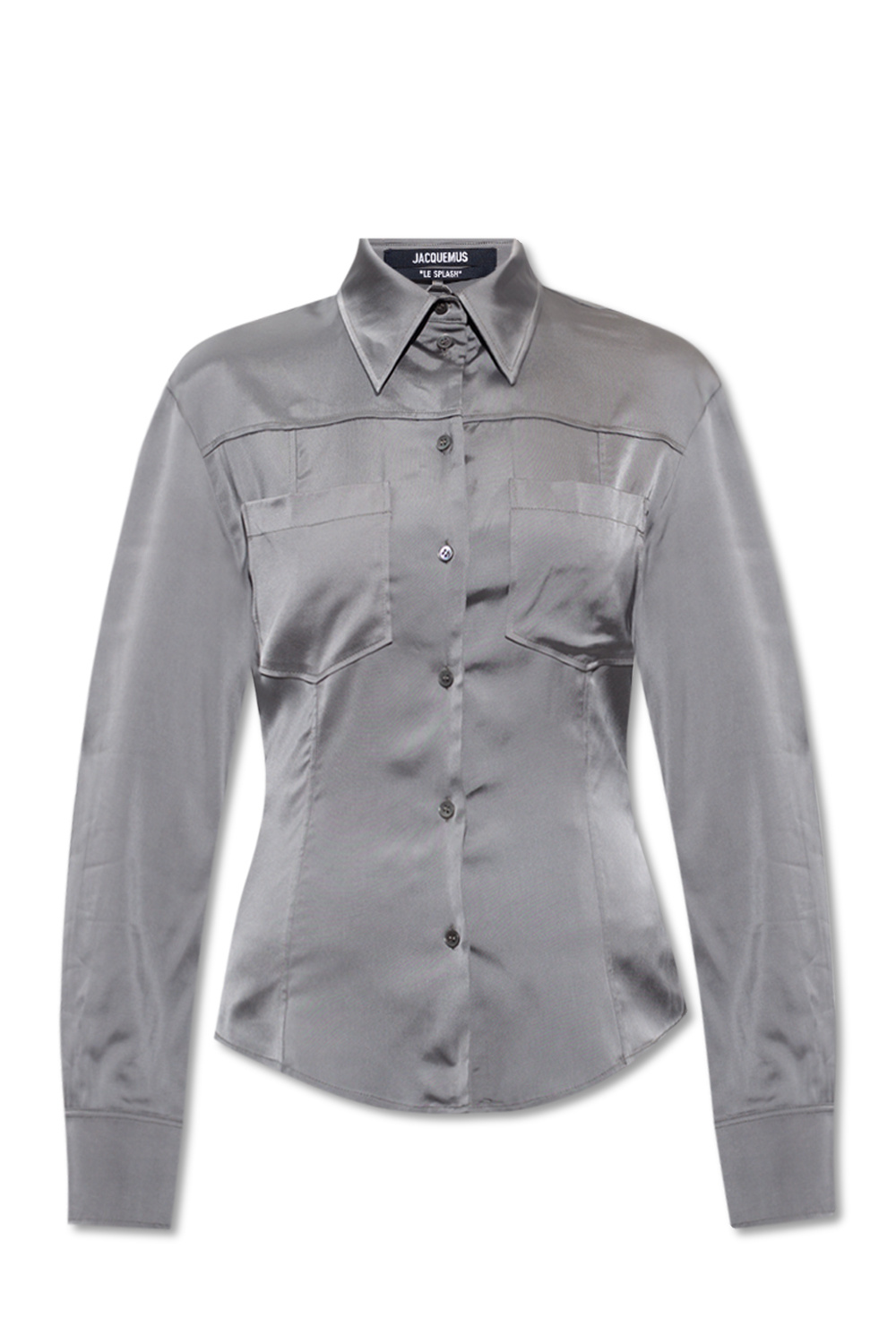 Viktor & Rolf Silk Long Sleeves store Top Gray